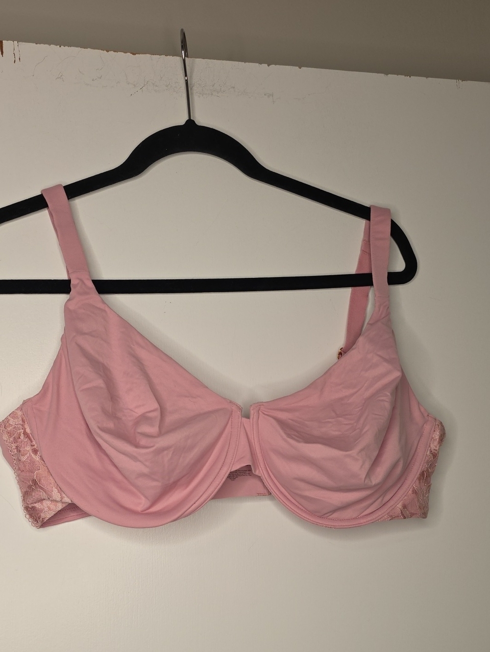 Soma Pink Underwire Lace-Panel Bra